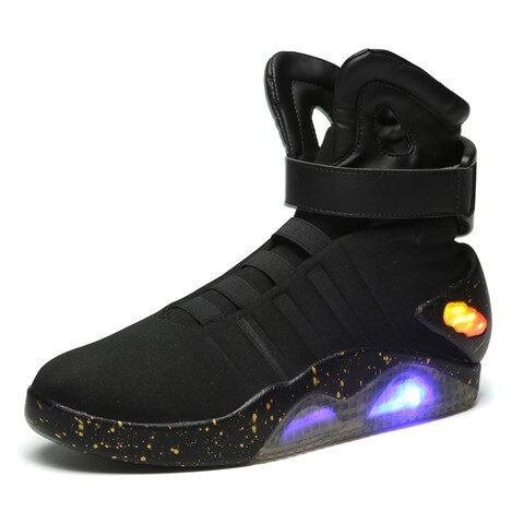 Back To The Future Marty McFly Sneakers Shoes LED Light Glow