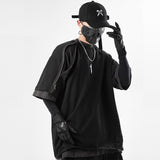 DARK Techwear Loose Zipper Tactical Tshirts