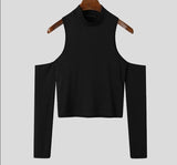 Party Nightclub Style New Men Sexy Leisure Camiseta Solid