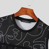 Sleeveless See Through Vests Sexy Party Nightclub Men Crop Tops