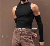 Party Nightclub Style New Men Sexy Leisure Camiseta Solid