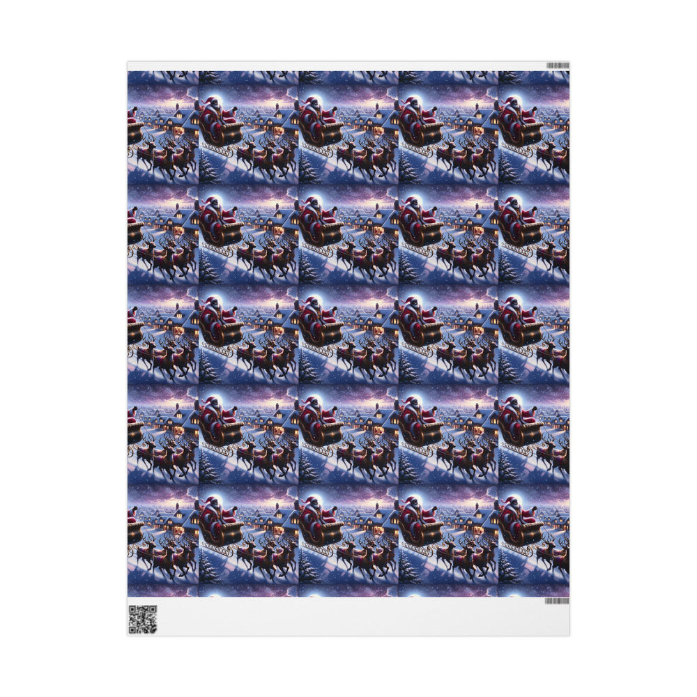 Festive Santa Sleigh Wrapping Paper | Christmas Gift Wrap