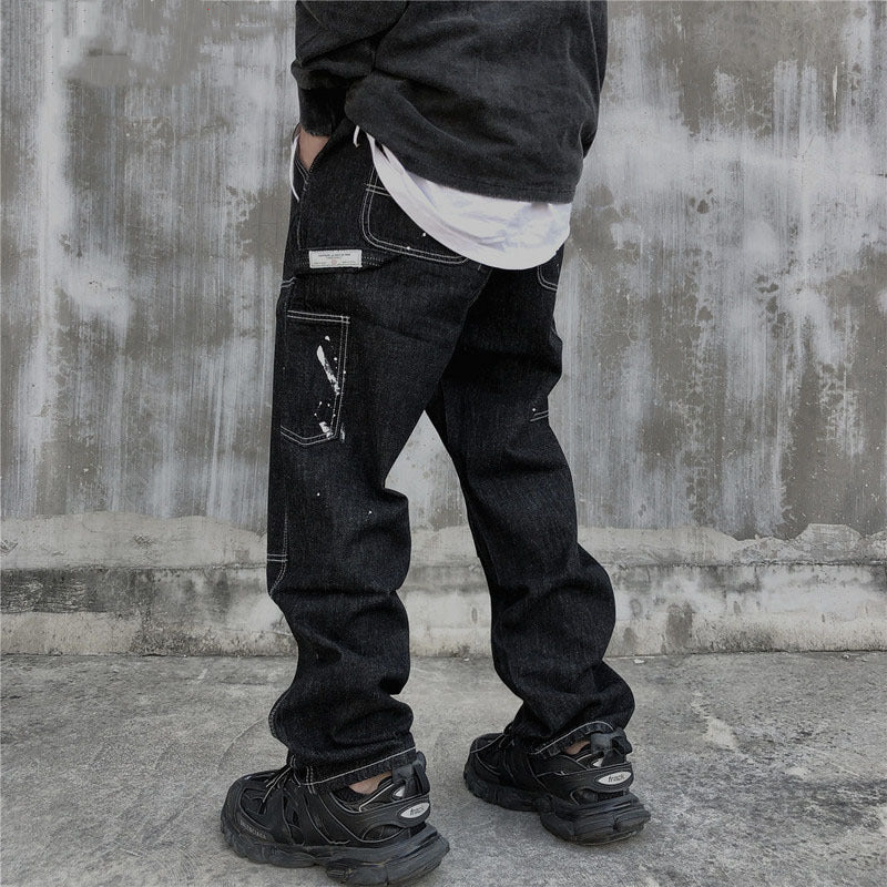 Men's washed Baggy jeans
