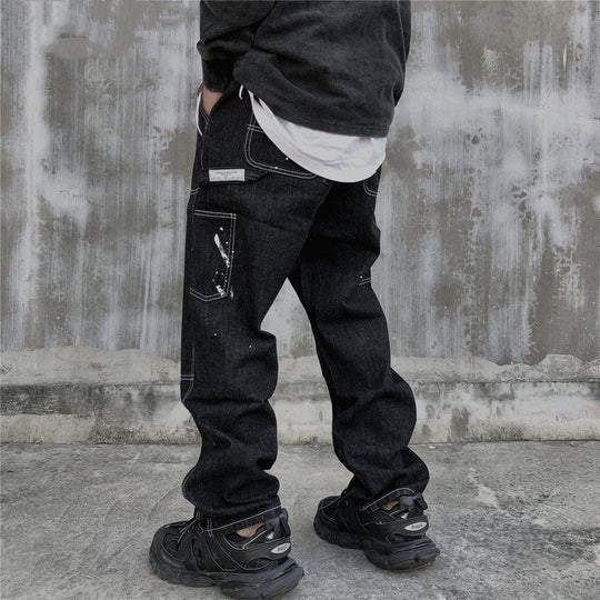 Men's washed Baggy jeans