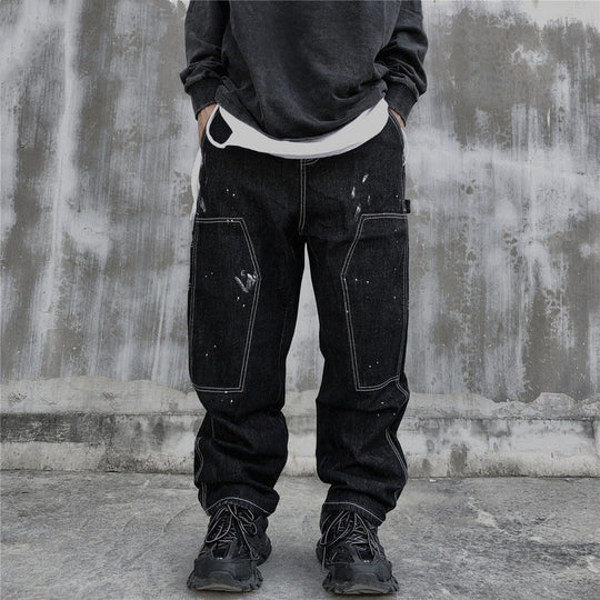 Men's washed Baggy jeans