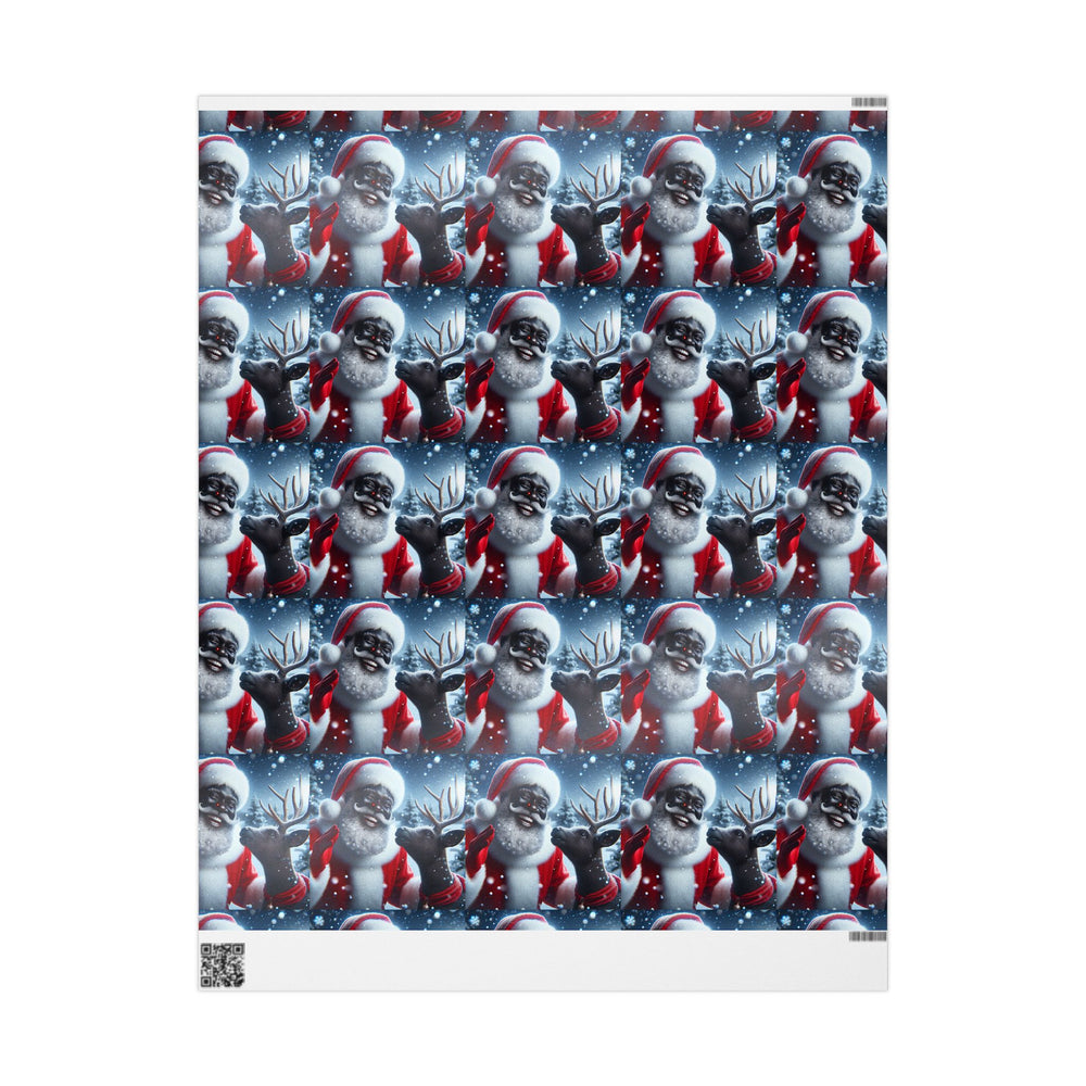 Festive Santa Wrapping Paper Roll - Christmas Gift Wrap for Holiday Cheer