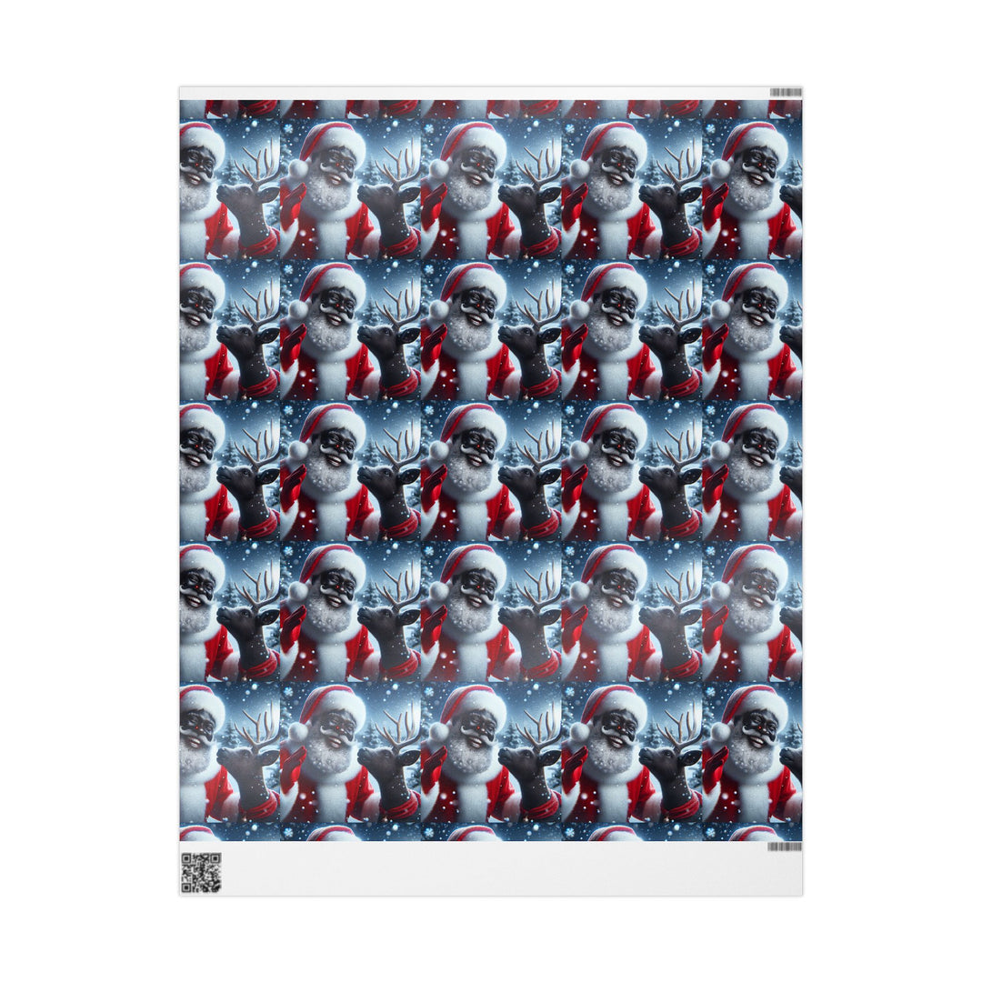 Festive Santa Wrapping Paper Roll - Christmas Gift Wrap for Holiday Cheer
