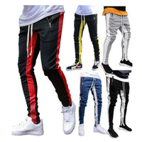 Large Size Men's Zip-up Sports Trousers