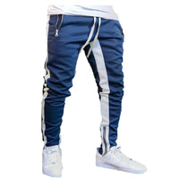 Large Size Men's Zip-up Sports Trousers
