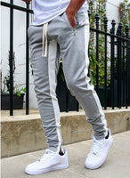 Large Size Men's Zip-up Sports Trousers
