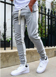 Large Size Men's Zip-up Sports Trousers