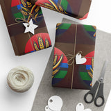 Festive Wrapping Paper with Wheat Sheaf Design - Perfect for Celebrations & Gifts