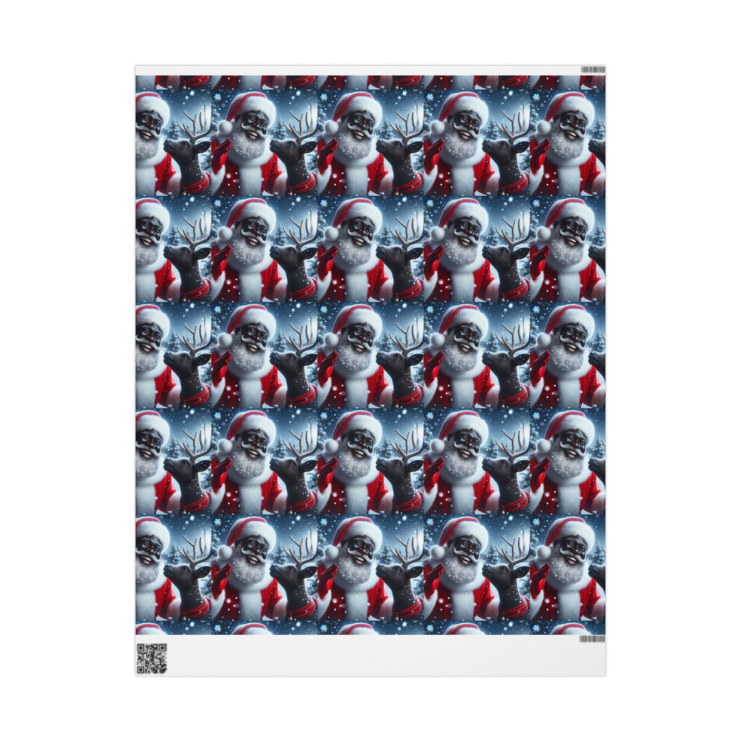 Festive Santa Wrapping Paper Roll - Christmas Gift Wrap for Holiday Cheer
