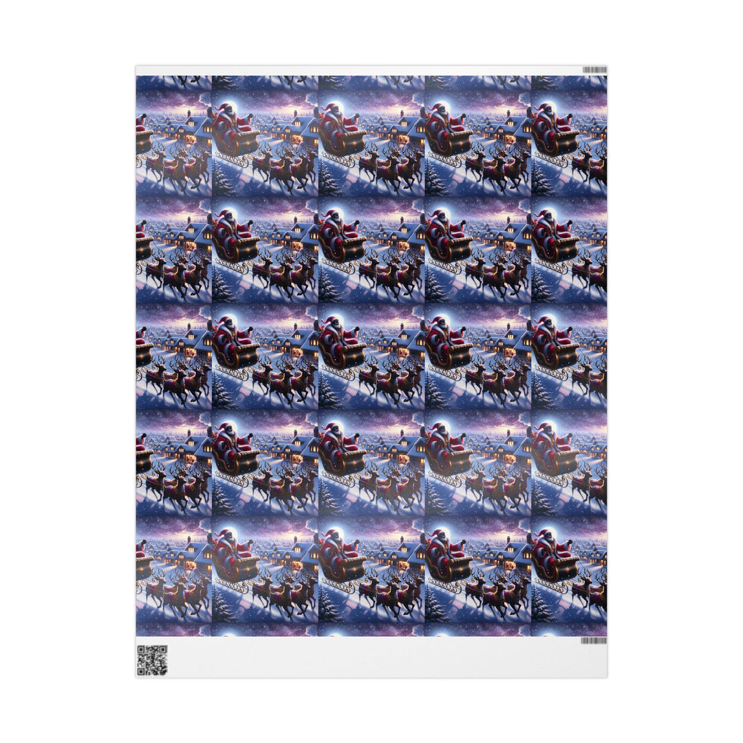 Festive Santa Sleigh Wrapping Paper | Christmas Gift Wrap