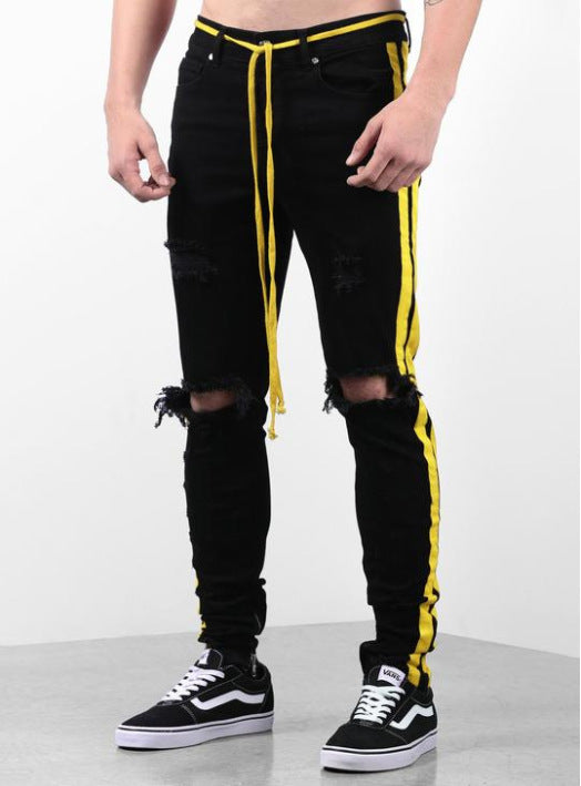 Men's jeans Yellow Stripes