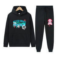 Hooded Sweater Pullover Set Never Broke Again