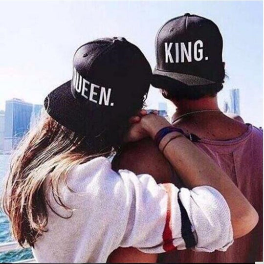 KING & QUEEN Baseball Caps (sold as separate units)