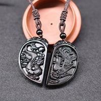 Pendant Necklace Obsidian Lucky Pendants