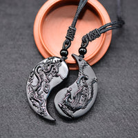 Pendant Necklace Obsidian Lucky Pendants