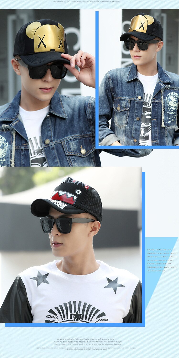 Sun Hat Cool Hiphop Punk Rock Truck Cap