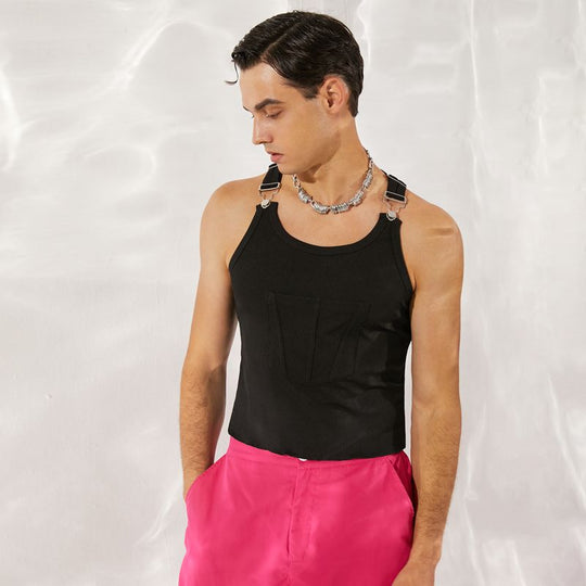 Overhall Snap Button Tank