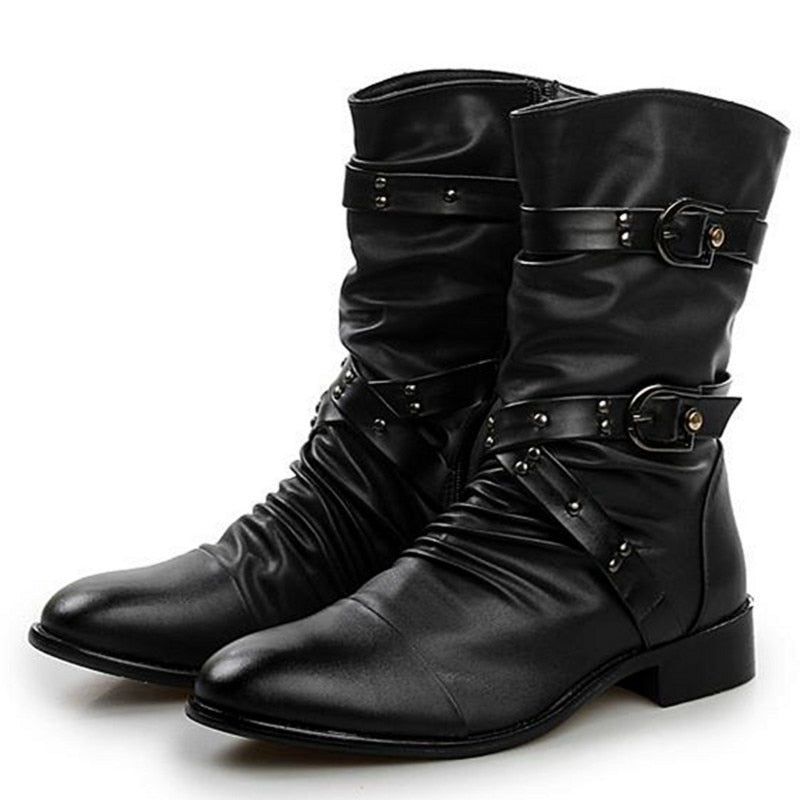 Black Punk Rock Boot