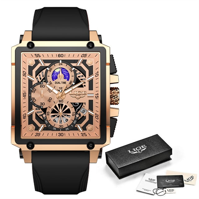 LIGE Fashion Chronograph Men Watch