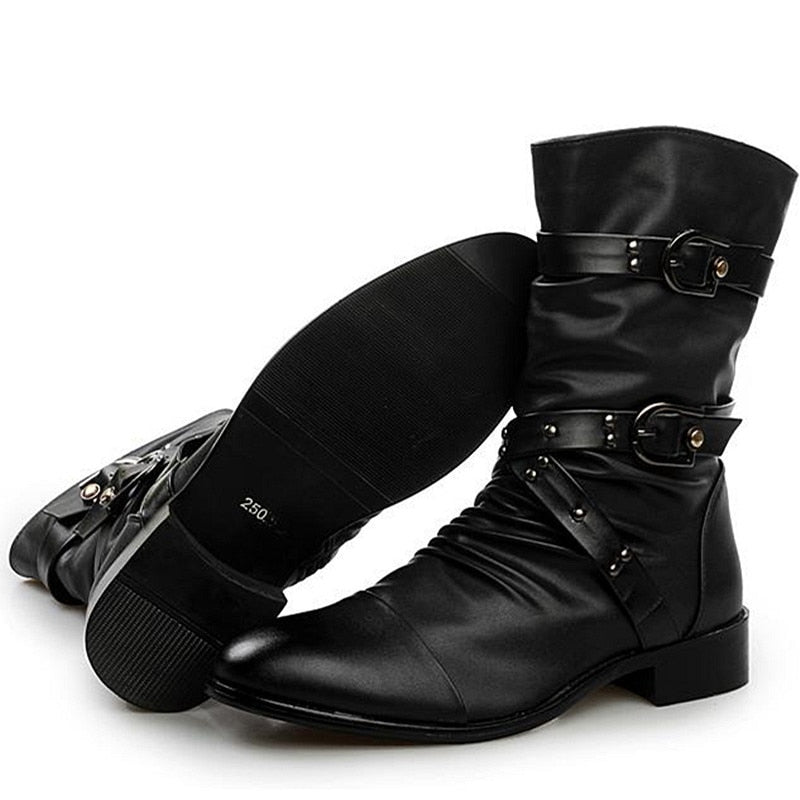 Black Punk Rock Boot