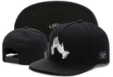 Embroidered Flat Brim Snapback