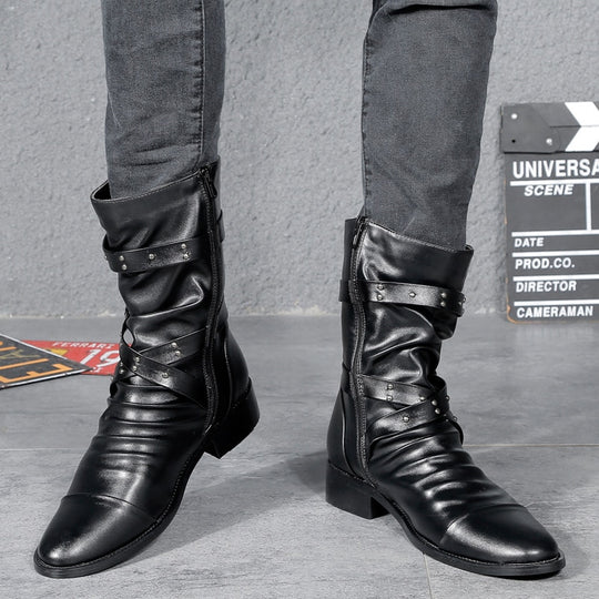 Black Punk Rock Boot