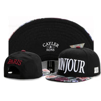 Embroidered Flat Brim Snapback