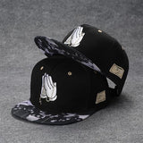 Snapback Summer Spring Acrylic Black Baseball Cap F