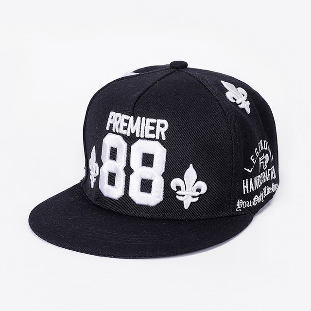Snapback Summer Spring Acrylic Black Baseball Cap F
