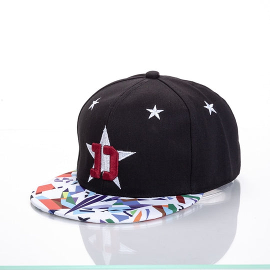 Snapback Summer Spring Acrylic Black Baseball Cap F