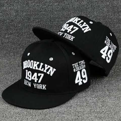 Snapback Summer Spring Acrylic Black Baseball Cap F