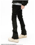 Heavy Industry Hole Frayed Destruction Straight Jeans