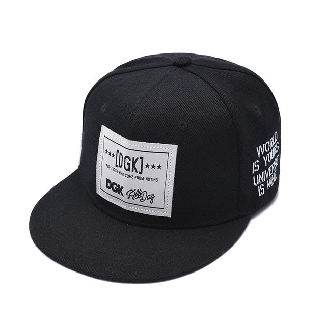 Snapback Summer Spring Acrylic Black Baseball Cap F