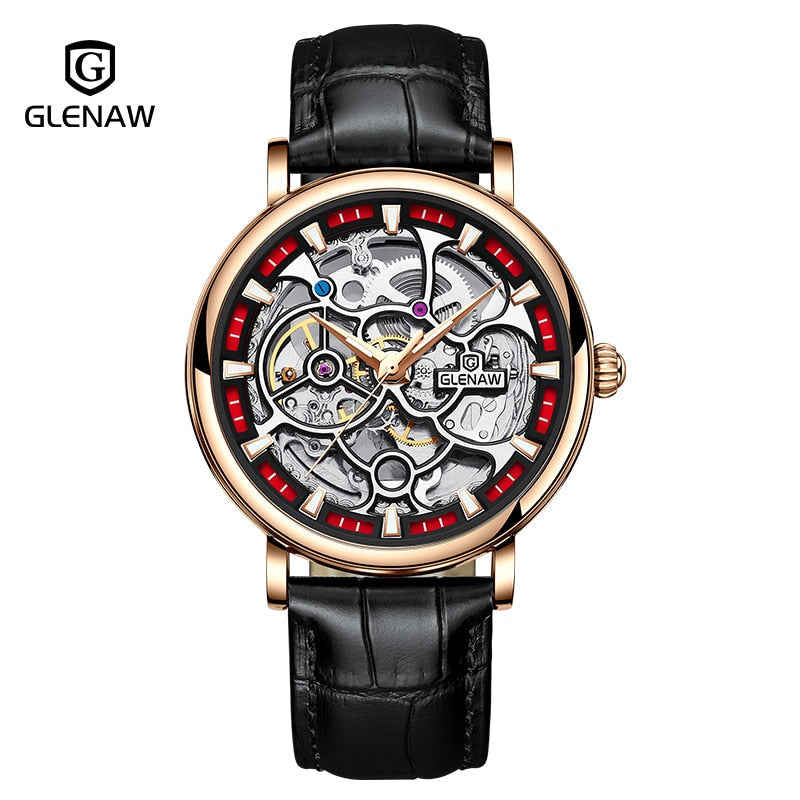 2023GLENAW Fashion Exquisite Automatic Mechanical Movemen