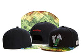 Embroidered Flat Brim Snapback