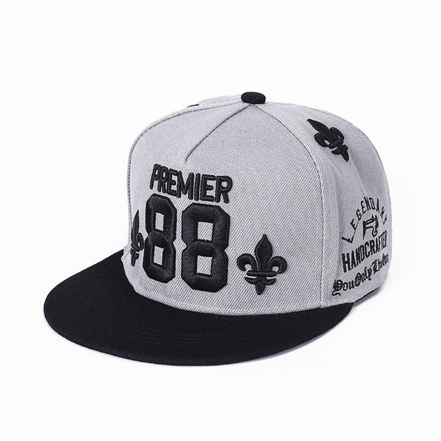 Snapback Summer Spring Acrylic Black Baseball Cap F