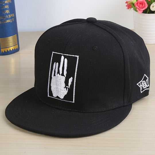 Snapback Summer Spring Acrylic Black Baseball Cap F