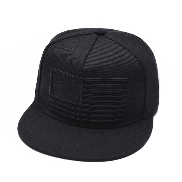 Snapback Summer Spring Acrylic Black Baseball Cap F