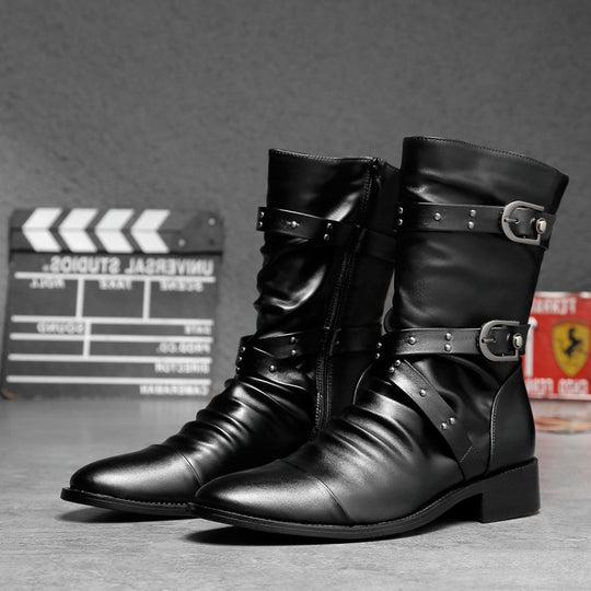 Black Punk Rock Boot