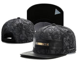 Embroidered Flat Brim Snapback