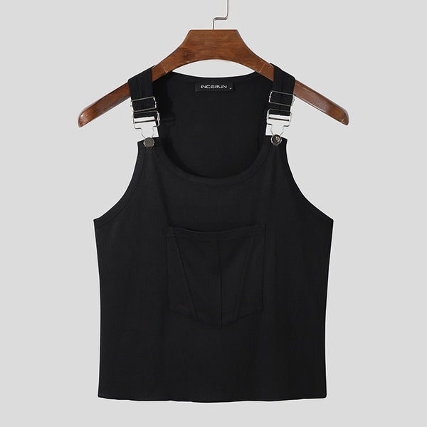Overhall Snap Button Tank