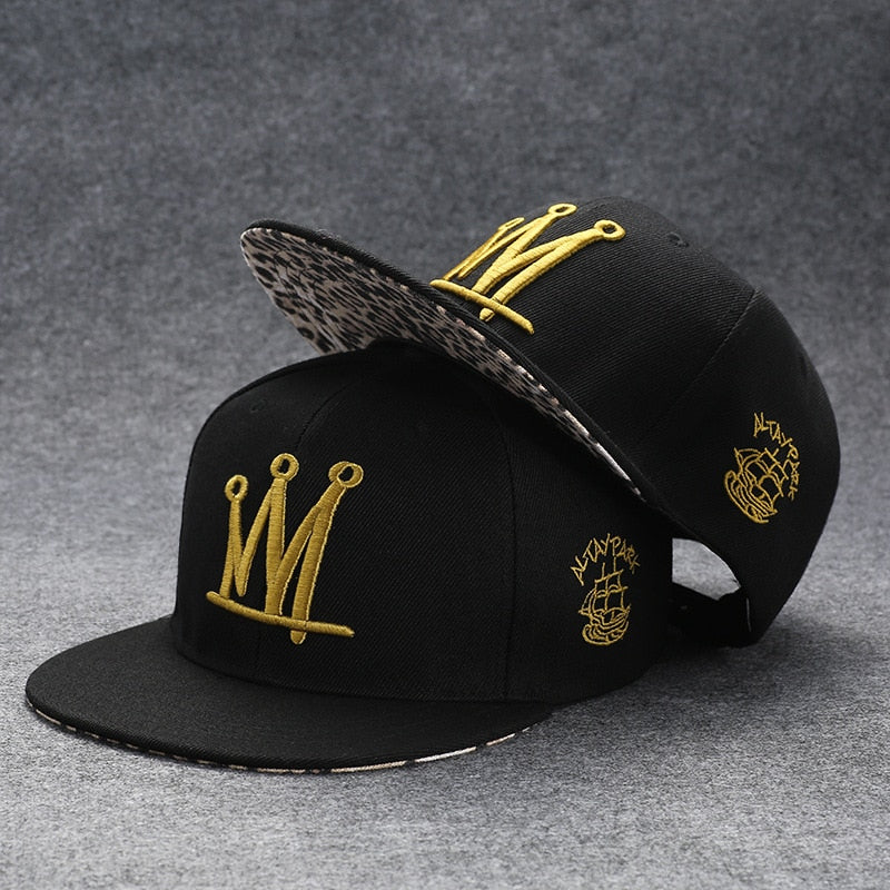 Snapback Summer Spring Acrylic Black Baseball Cap F