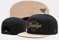 Embroidered Flat Brim Snapback