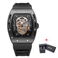BAOGELA Skull Quartz Men Watches Military Silicone Brand