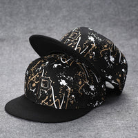 Snapback Summer Spring Acrylic Black Baseball Cap F