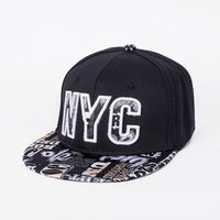 Snapback Summer Spring Acrylic Black Baseball Cap F